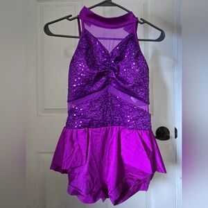 Purple Jazz Dance costume, large child